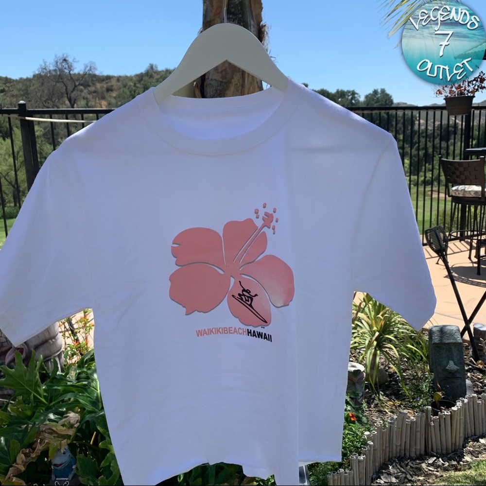 ~HAWAII~ Cropped Flower Tee